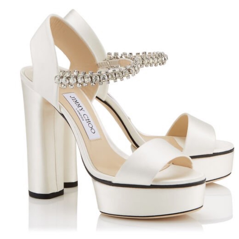 Jimmy Choo Santina 125 Ivory 38.5